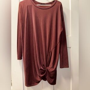 JODIFL Mauve Long Sleeve Dress
